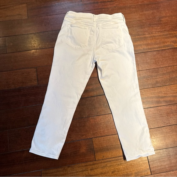 J.Crew Jeans Womens 31 White Straight Jeans Cotton Stretch Button Closure - Picture 7 of 7